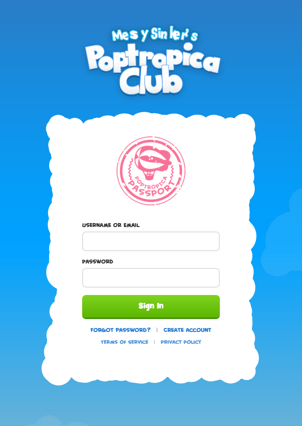 Club Login Page